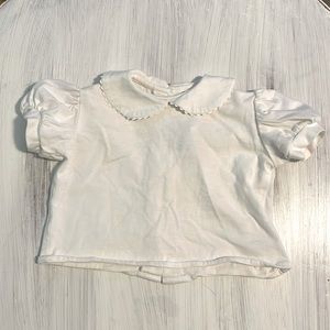 💚5/$25💚 White Puff Sleeve Shirt with Peter Pan Collar